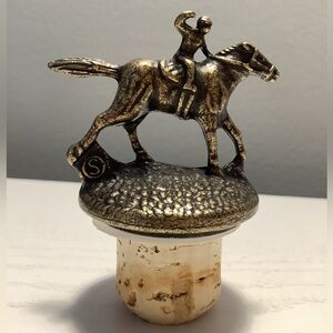 Blantons “S” Horse w/ Jockey Cork Bottle Top
